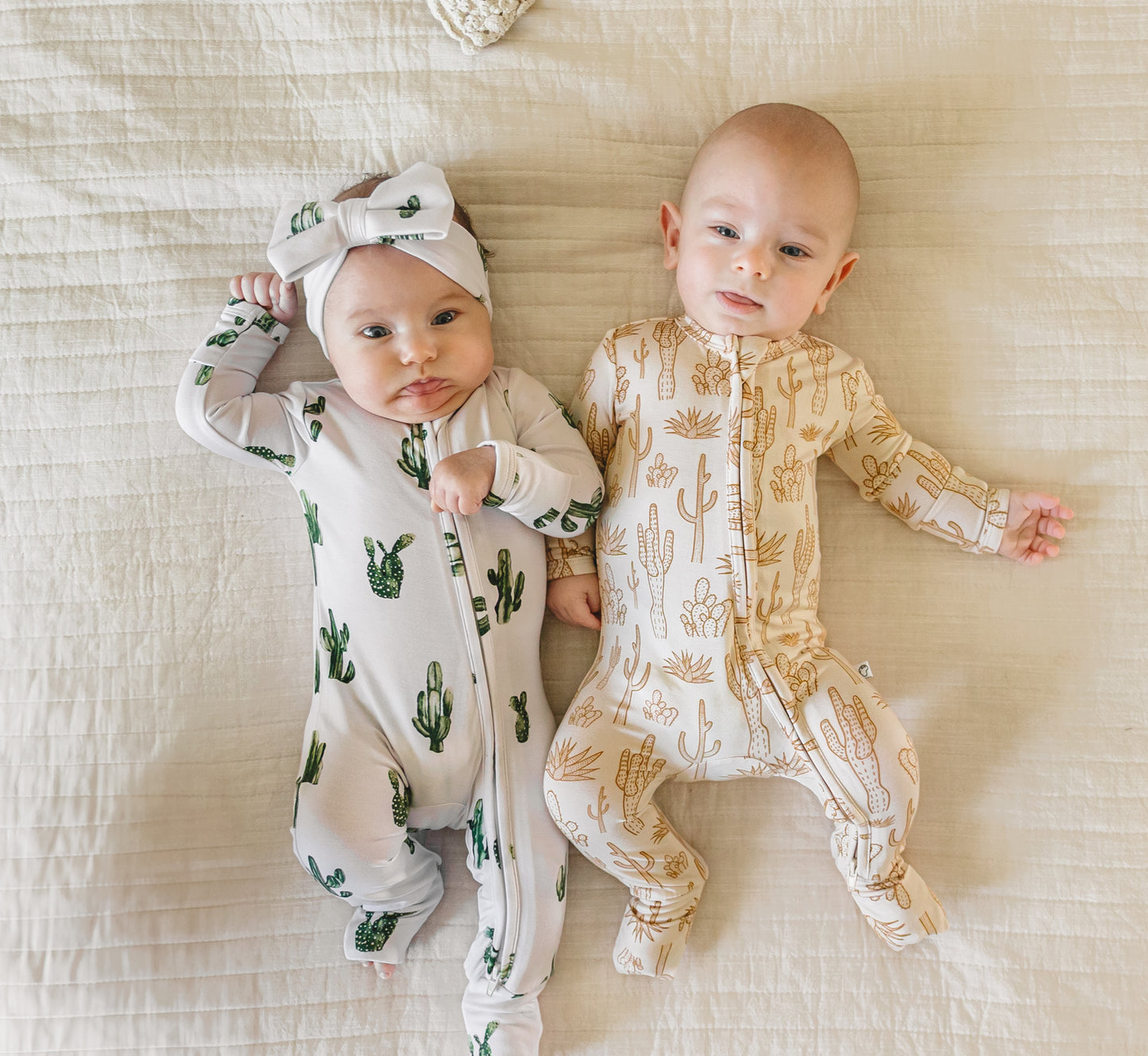 Cactus Cutie Bamboo Zip Romper