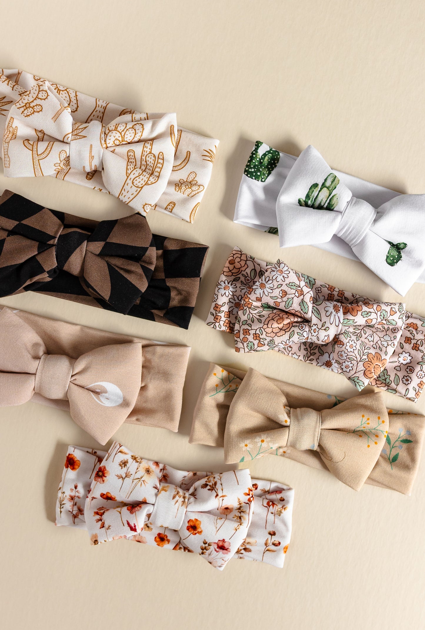 Vibey Checkered Headband Bow