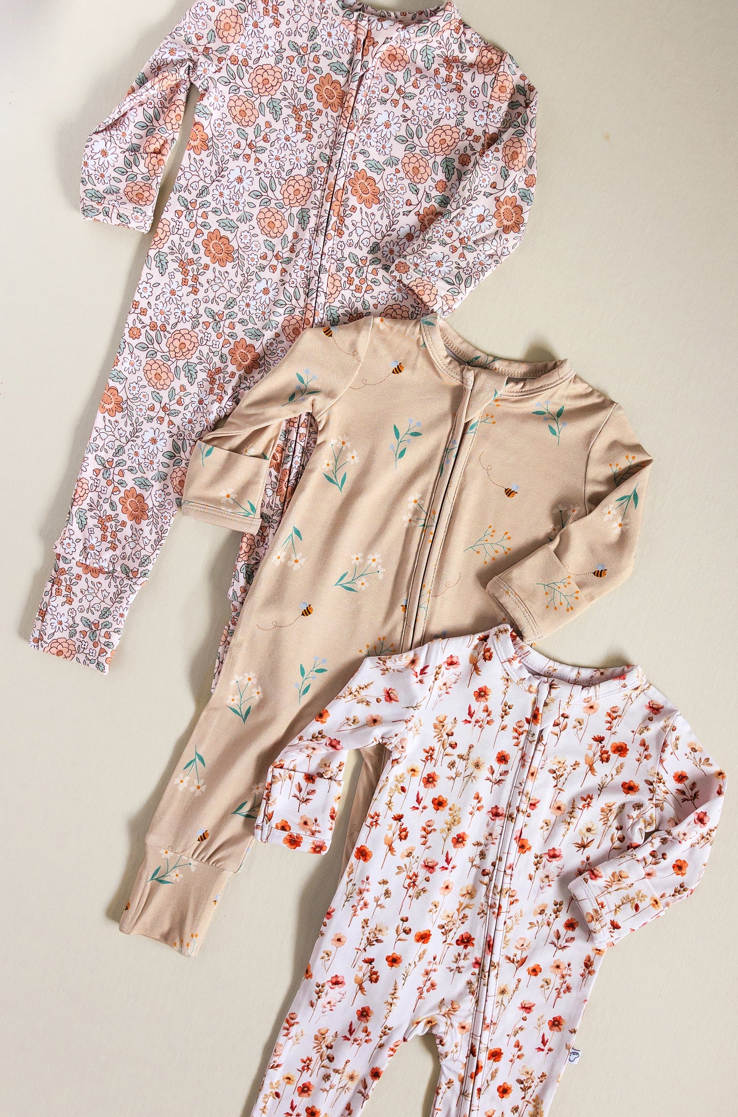 Honey Blossom Bamboo Zip Romper