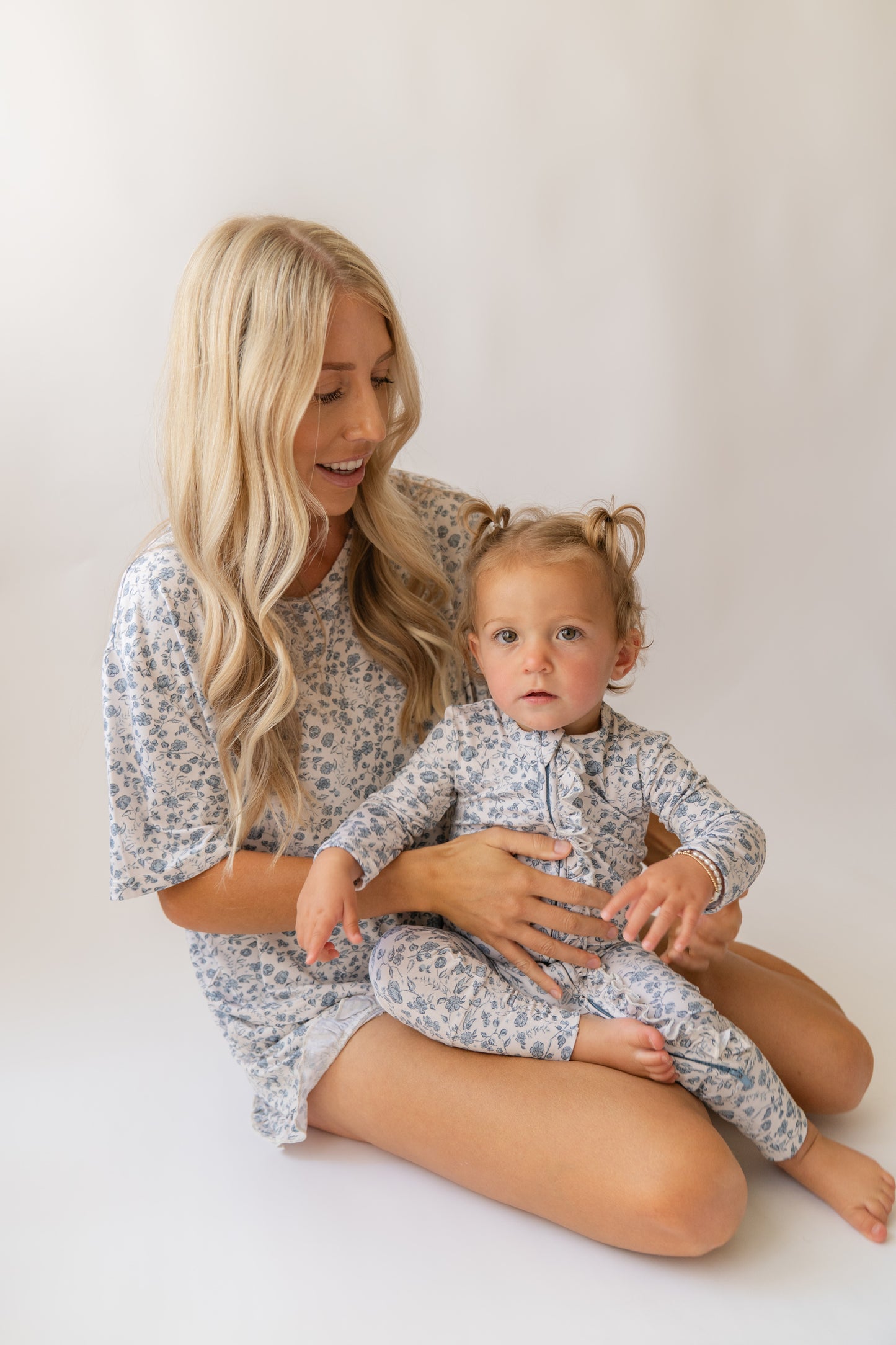Bluebell Bloom Ruffles Zip Romper Onesie