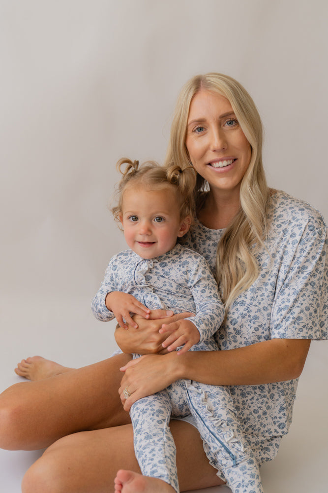 Bluebell Bloom Ruffles Zip Romper Onesie