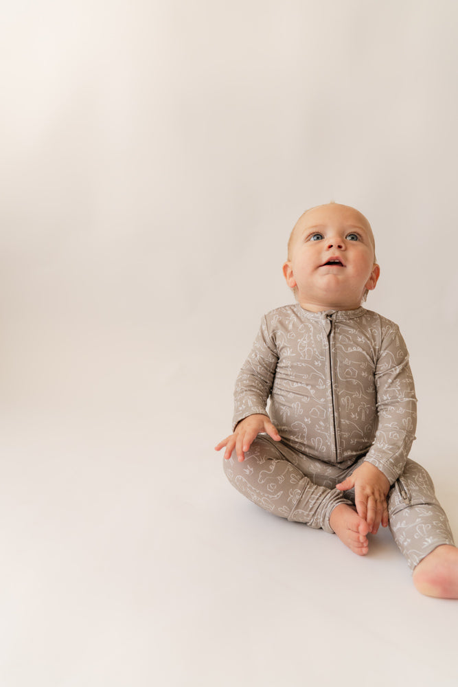 Dino Daze Bamboo Zip Romper
