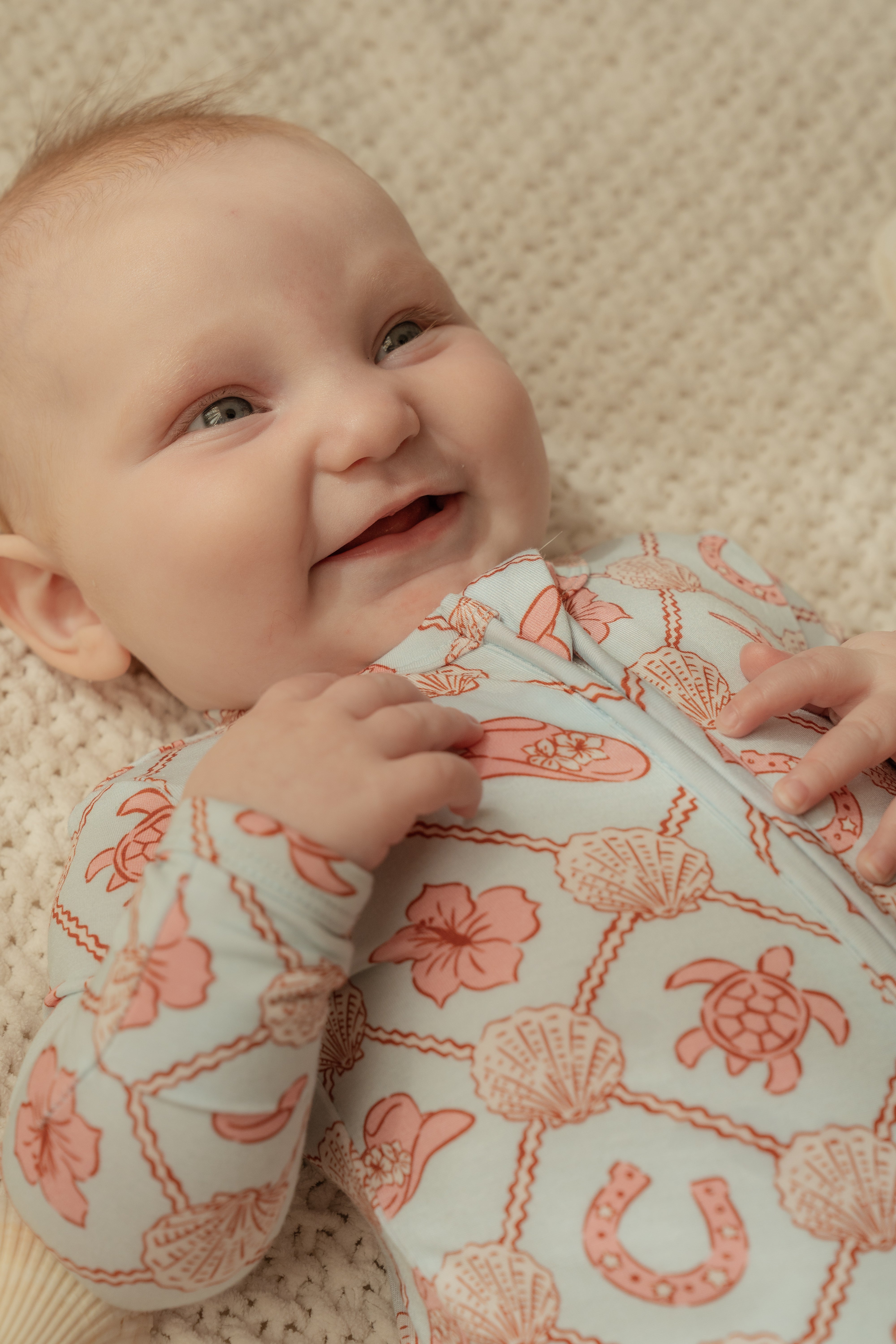 Coastal Cowgirl Bamboo Zip Onesie - Little nessi – little nessi