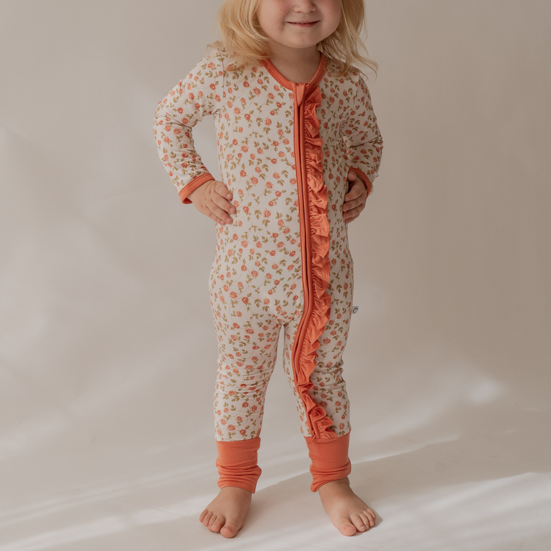 Roses Zip Onesie