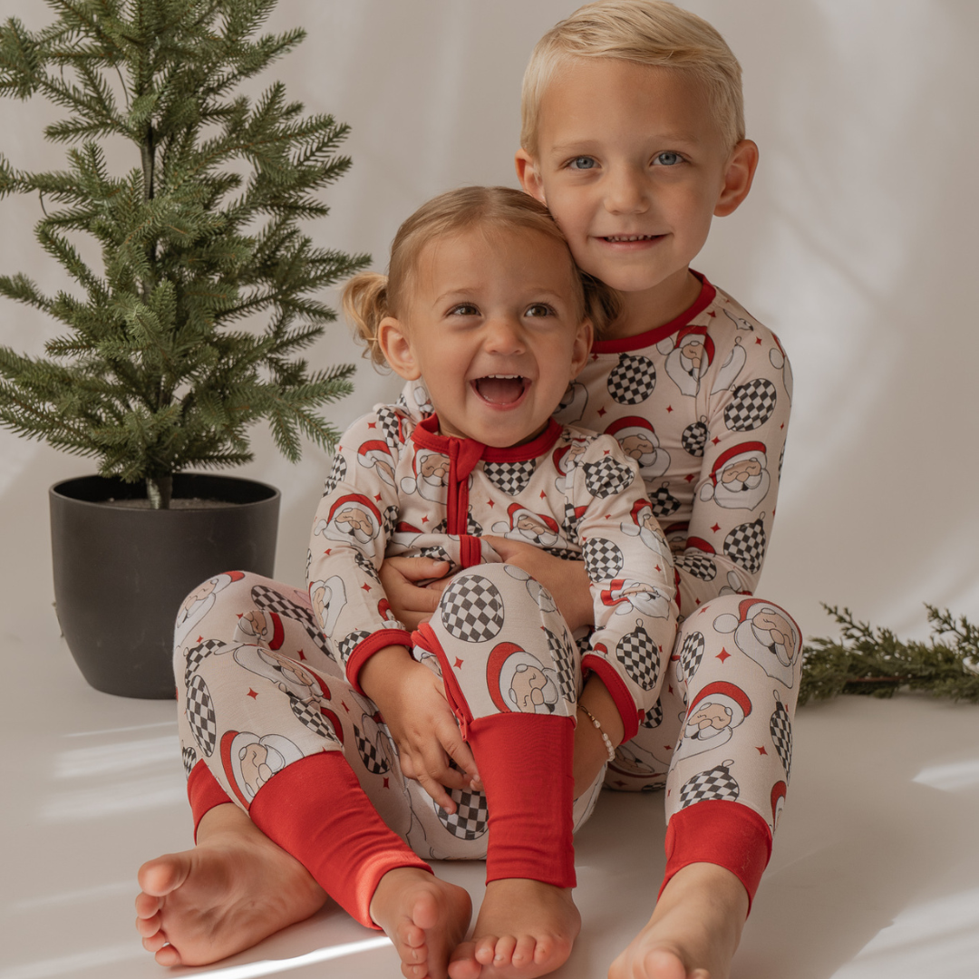 Disco Santa Zip Onesie - little nessi