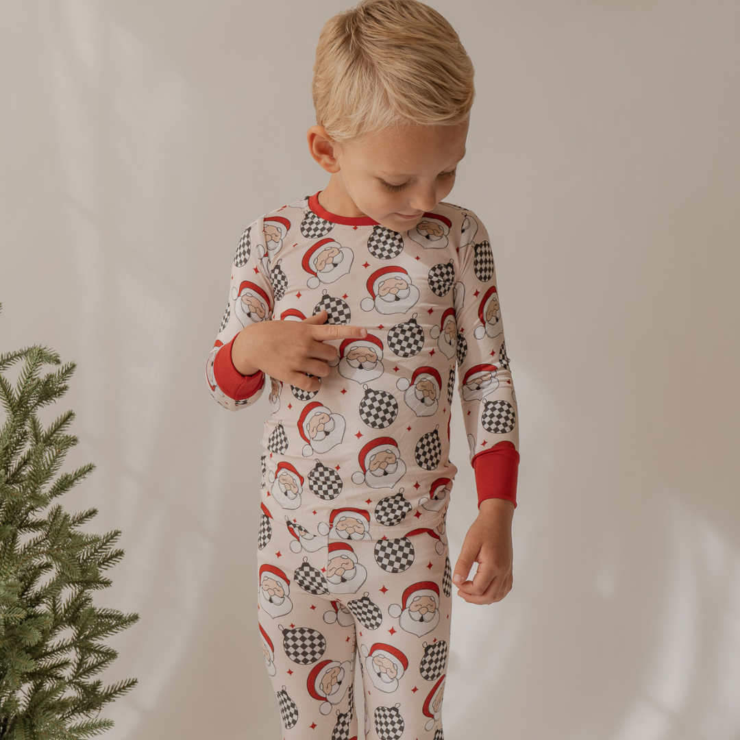 Disco Santa Long Sleeve Pj Set