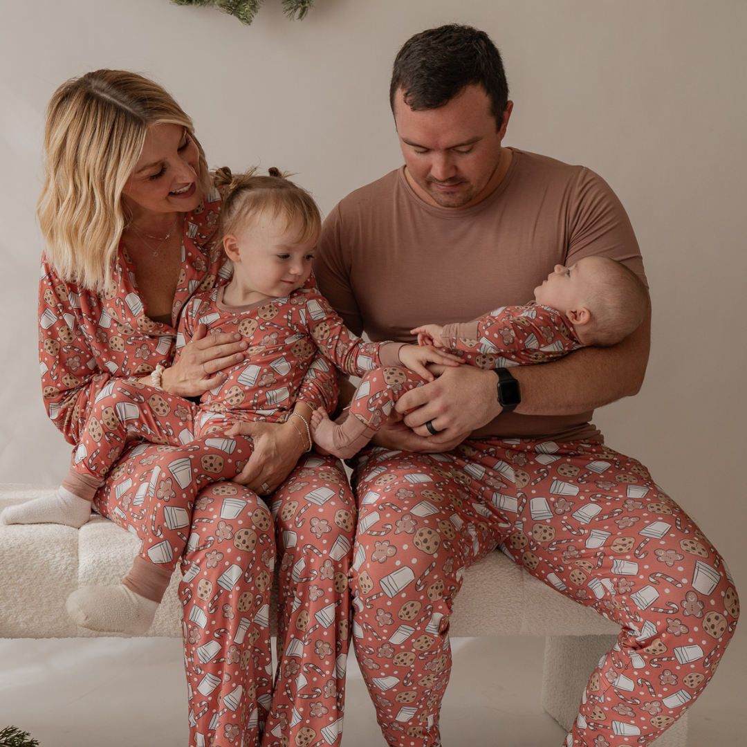 Milk & Cookies Zip Onesie - little nessi