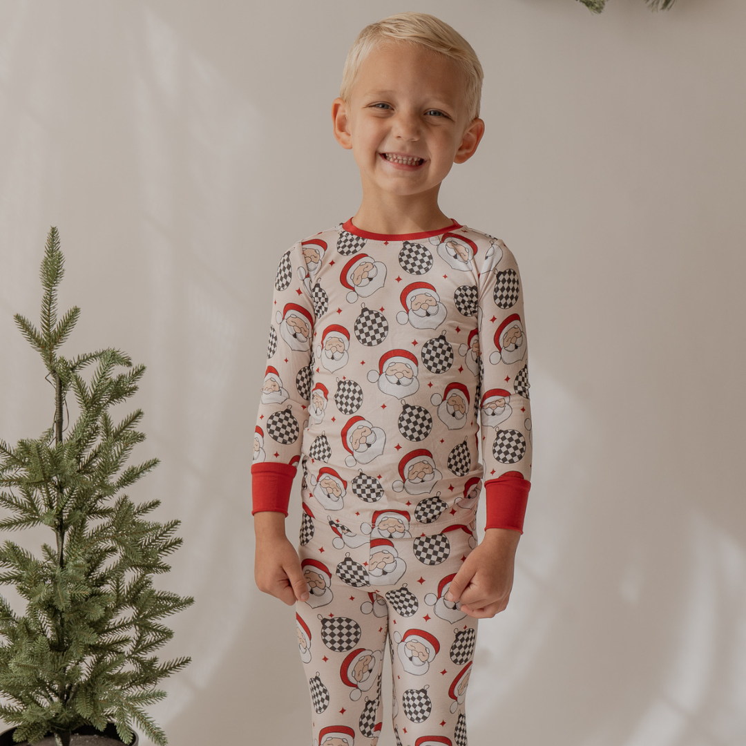 Disco Santa Long Sleeve Pj Set