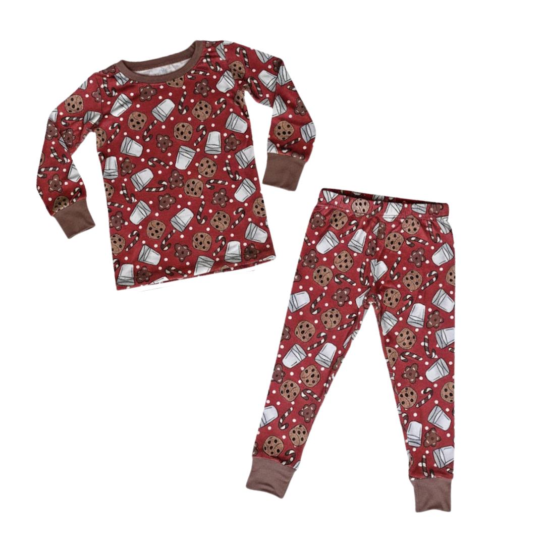Milk & Cookies Long Sleeve Pj Set