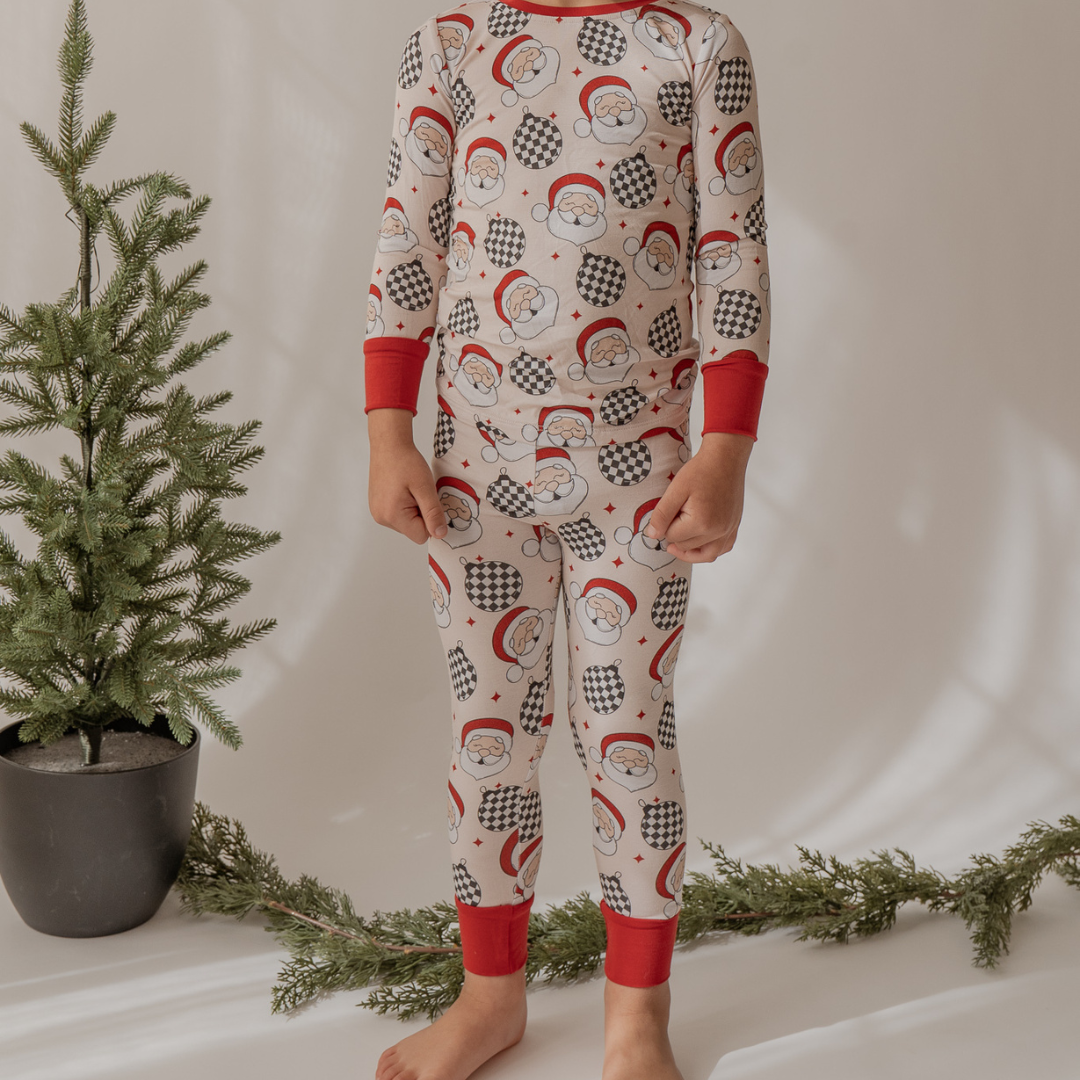 Disco Santa Long Sleeve Pj Set