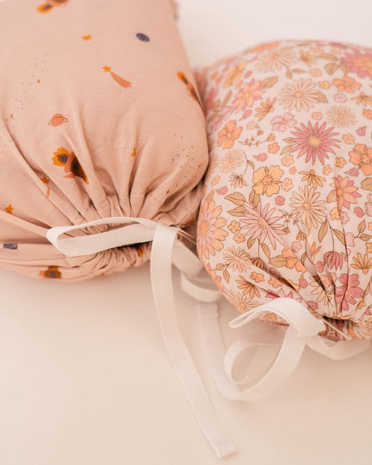 Swaddle Blanket & Knot Beanie Set | Rosy Reverie