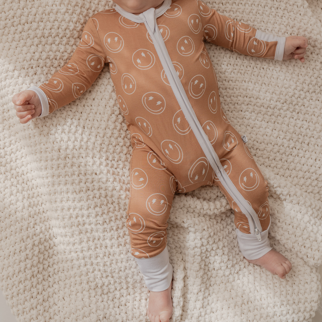 Smiley Zip Onesie
