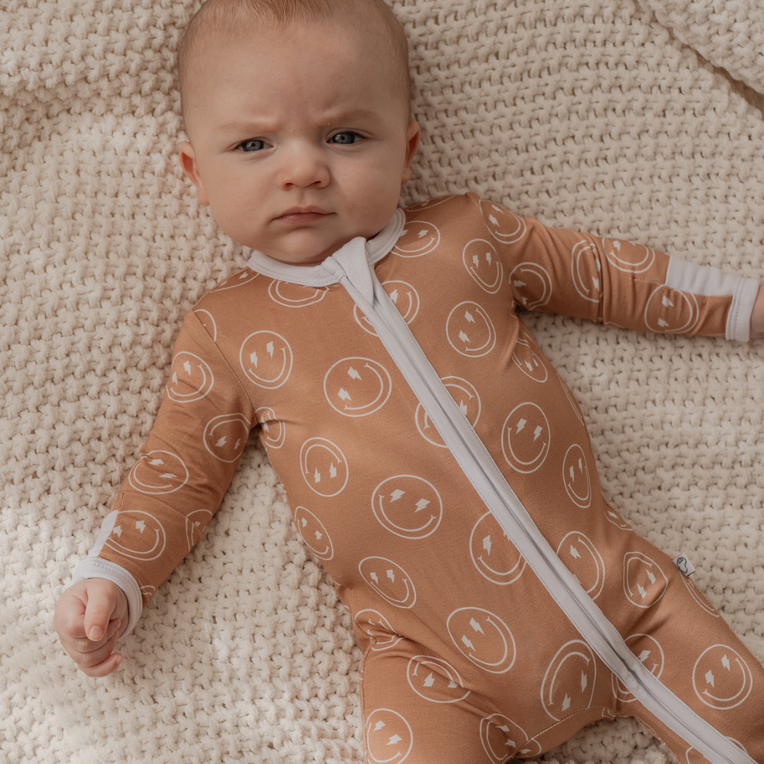 Smiley Zip Onesie