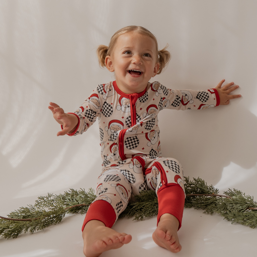 Disco Santa Zip Onesie - little nessi