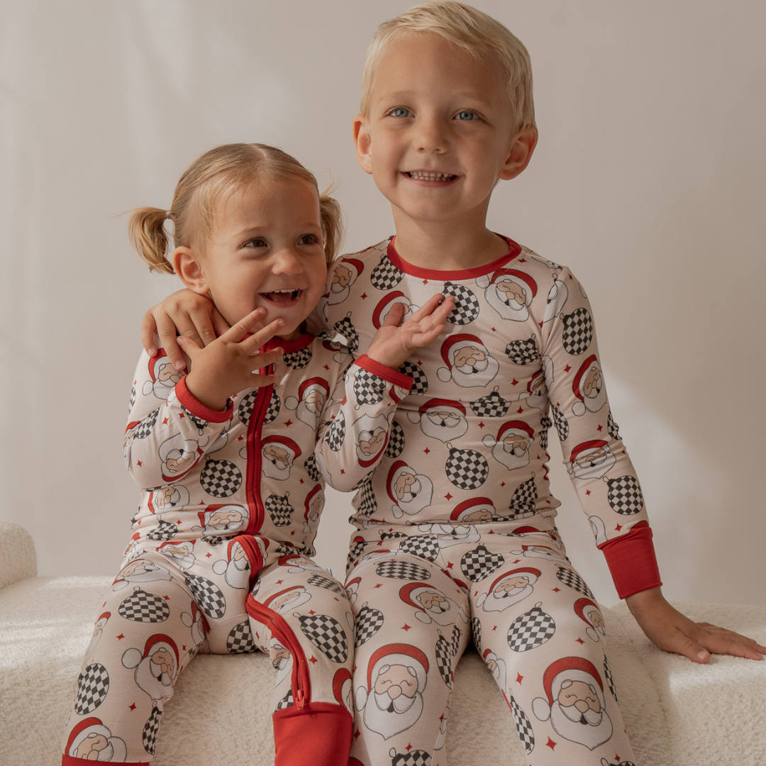 Disco Santa Zip Onesie - little nessi