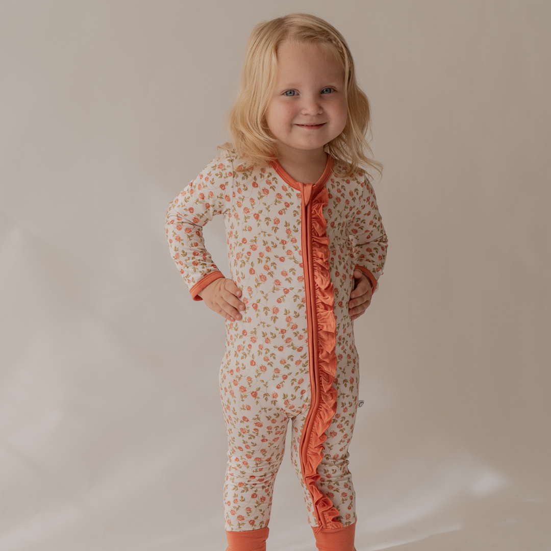 Roses Zip Onesie