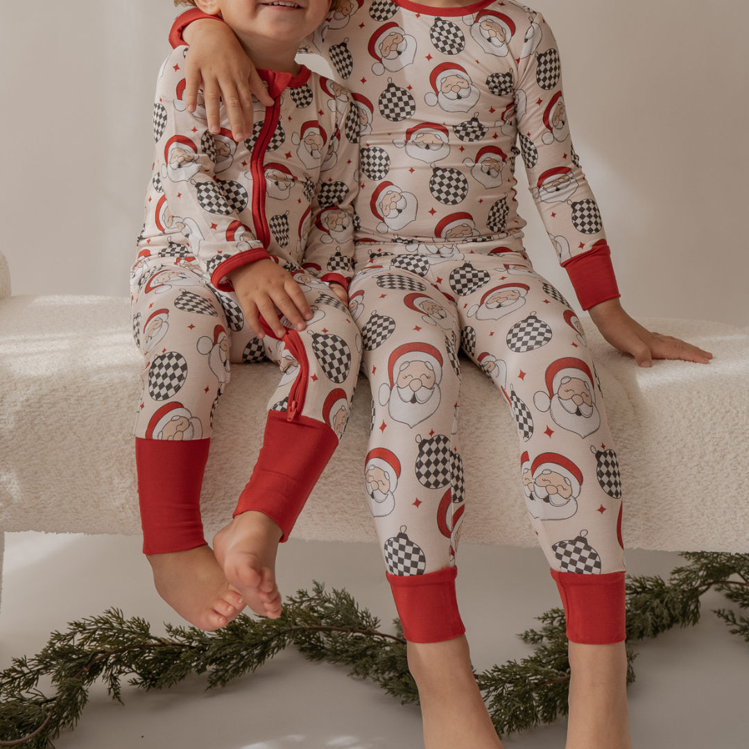 Disco Santa Zip Onesie - little nessi