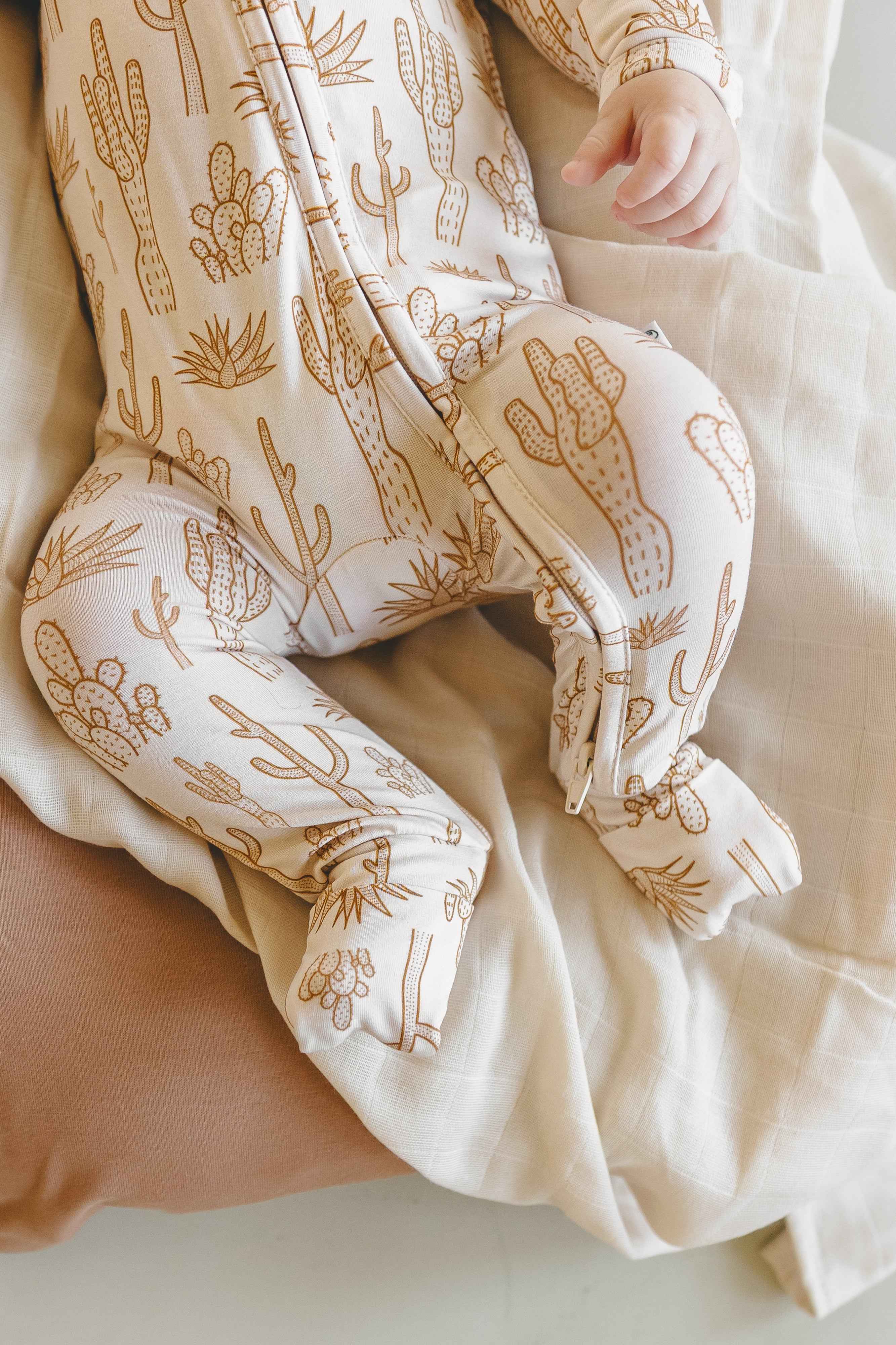 Desert Dream Bamboo Zip Onesie - little nessi