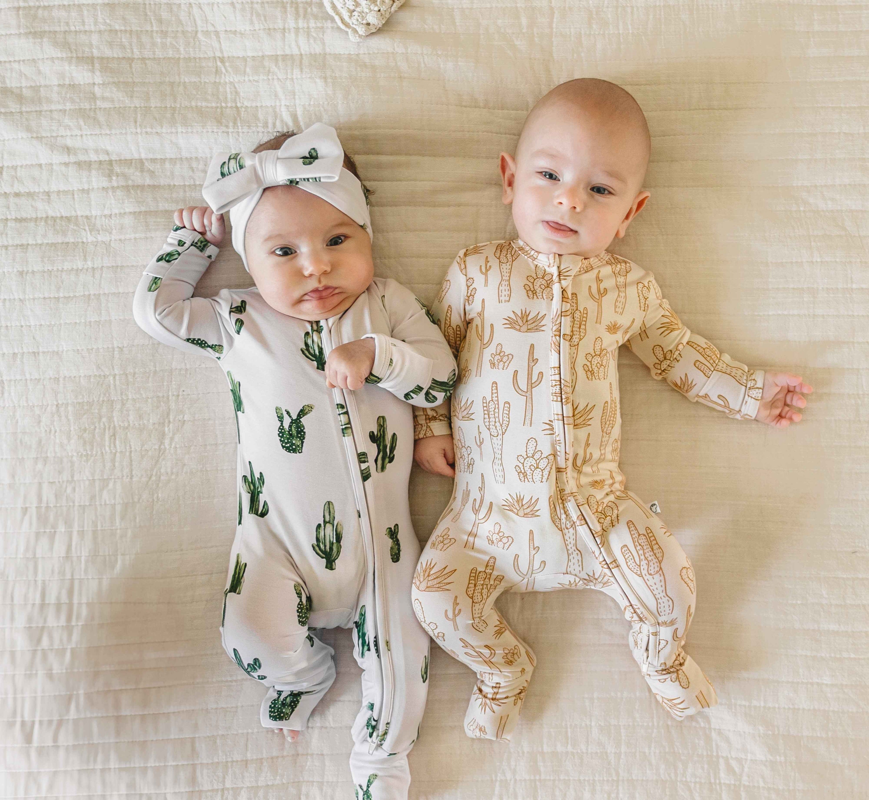 Cactus Cutie Bamboo Zip Onesie