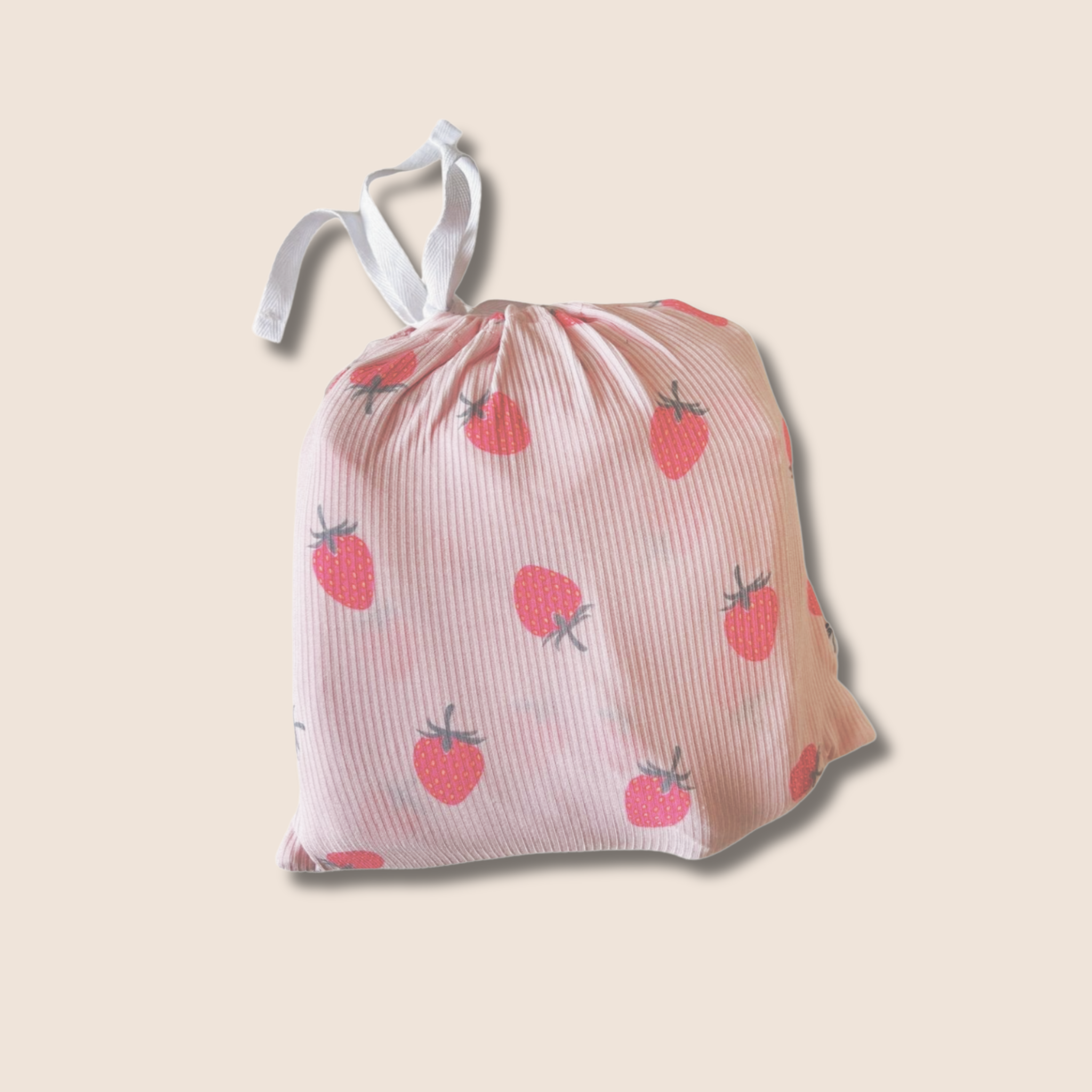 Strawberry Swaddle Blanket & Beanie Set