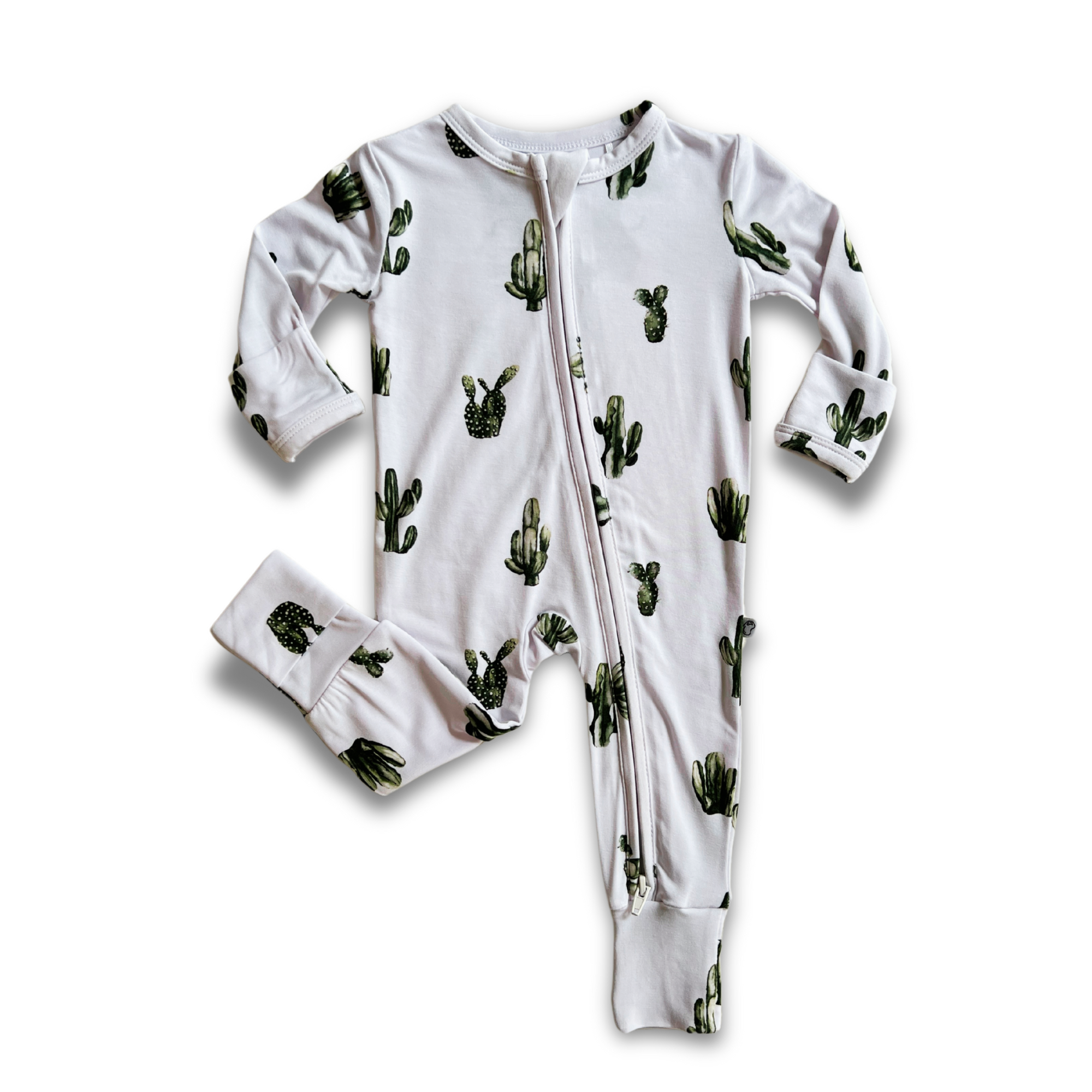 Cactus Cutie Bamboo Zip Onesie