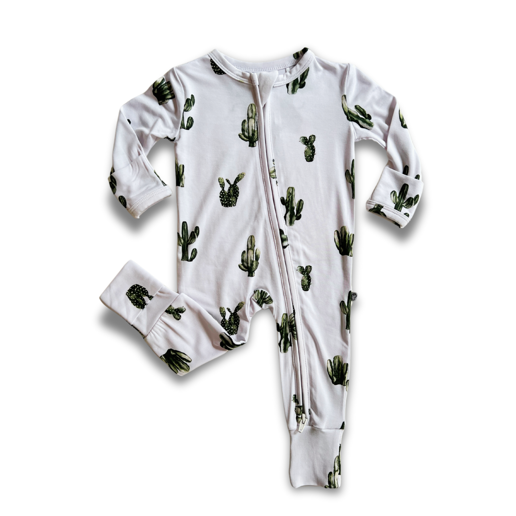 Cactus Cutie Bamboo Zip Onesie