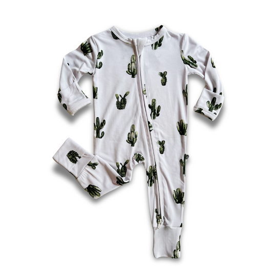 Bamboo Zip Romper | Cactus Cutie