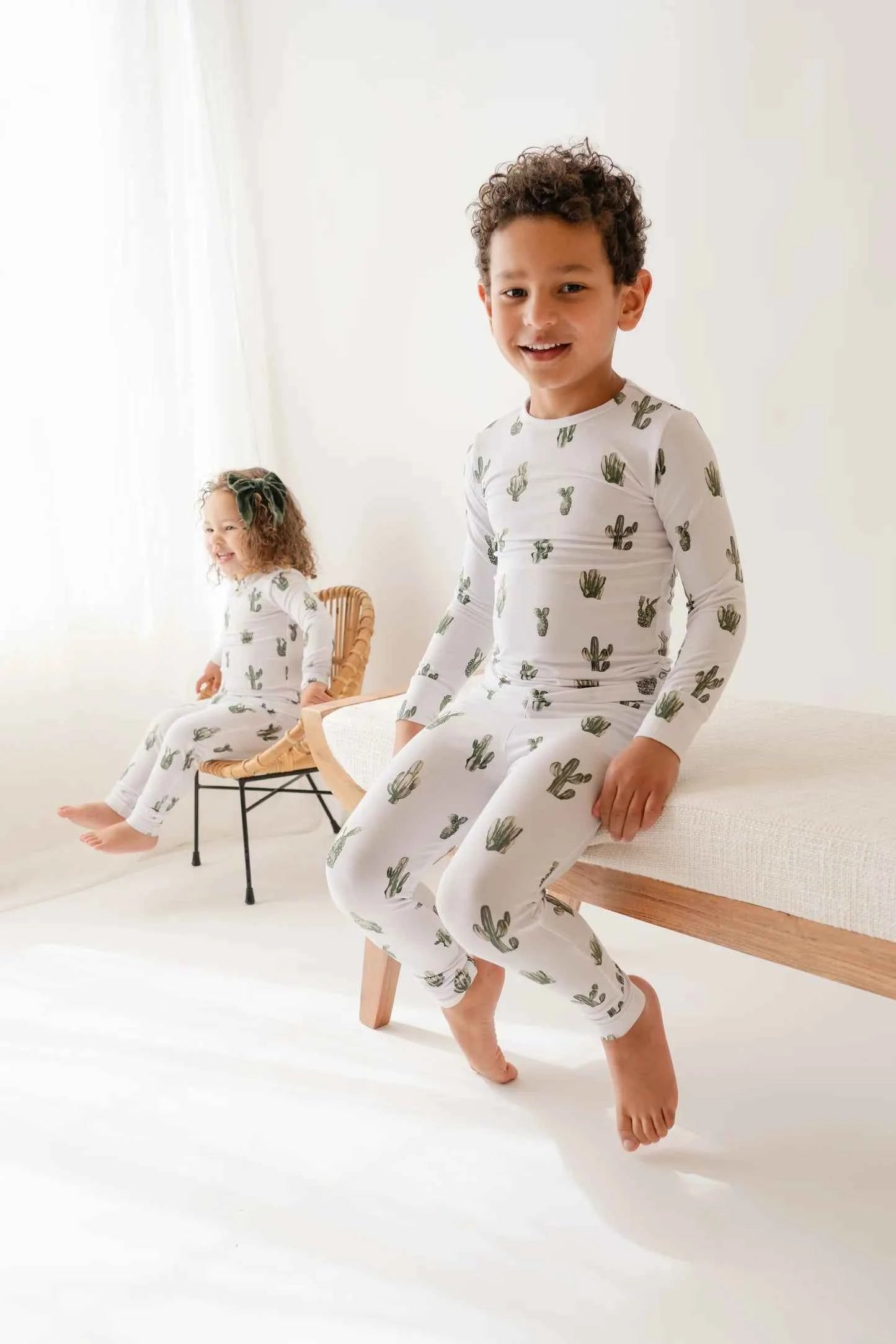 Cactus Cutie Children's Long Sleeve Pj Set - little nessi
