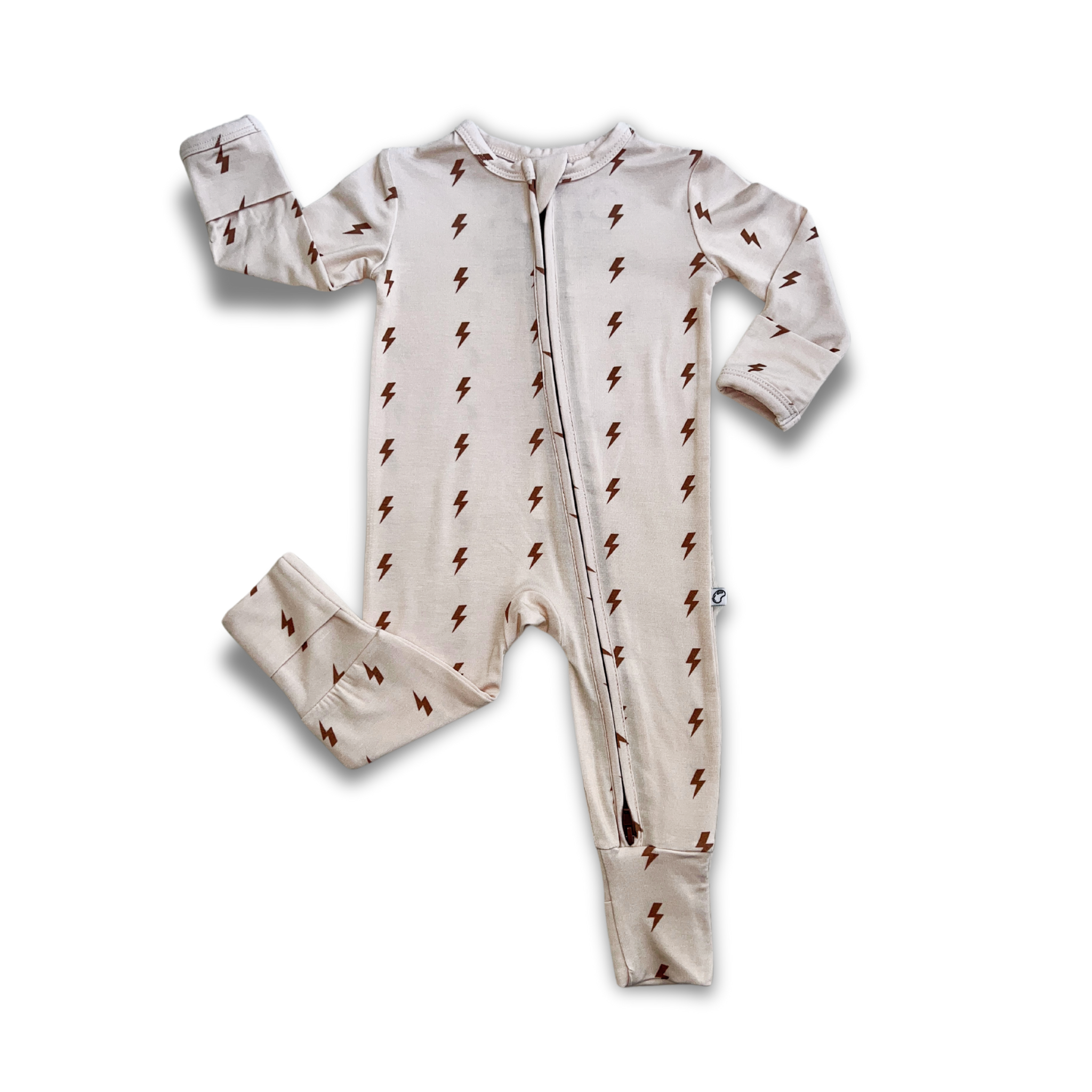 Electric Spark Bamboo Zip Onesie - little nessi