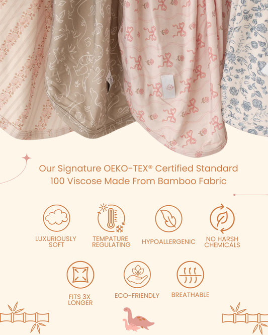 Honey Blossom Swaddle Blanket & Beanie Set