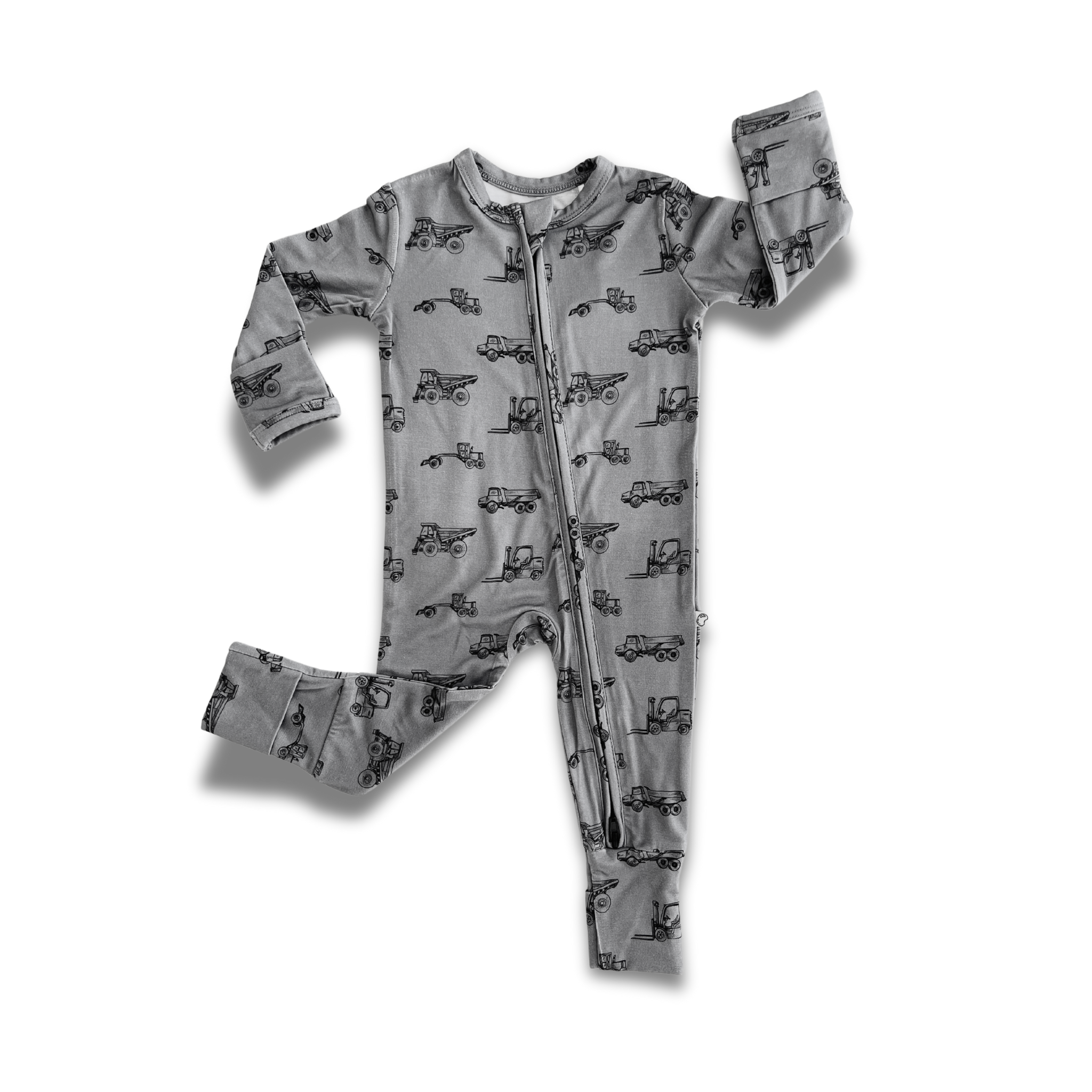 Trucks Bamboo Zip Onesie - little nessi