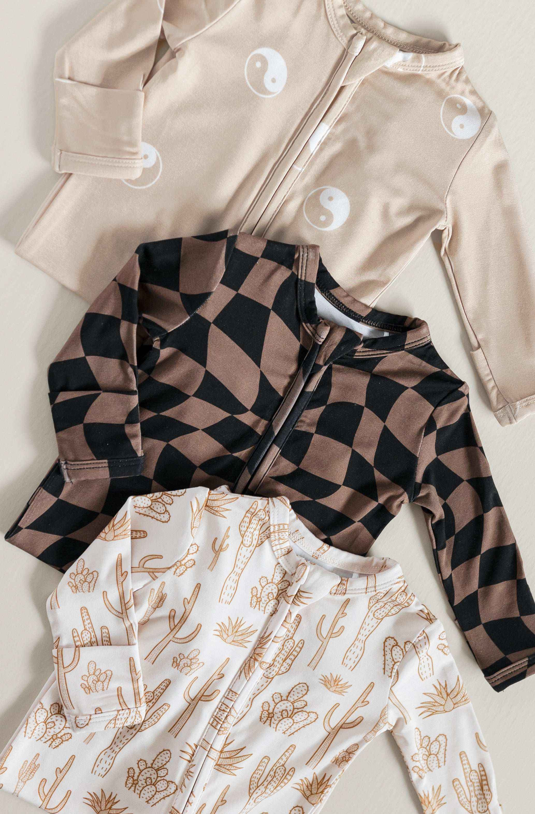 Desert Dream Bamboo Zip Onesie - little nessi