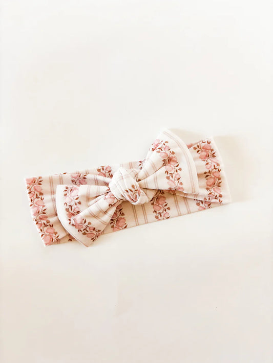 Rosy Reverie | Headband Bow