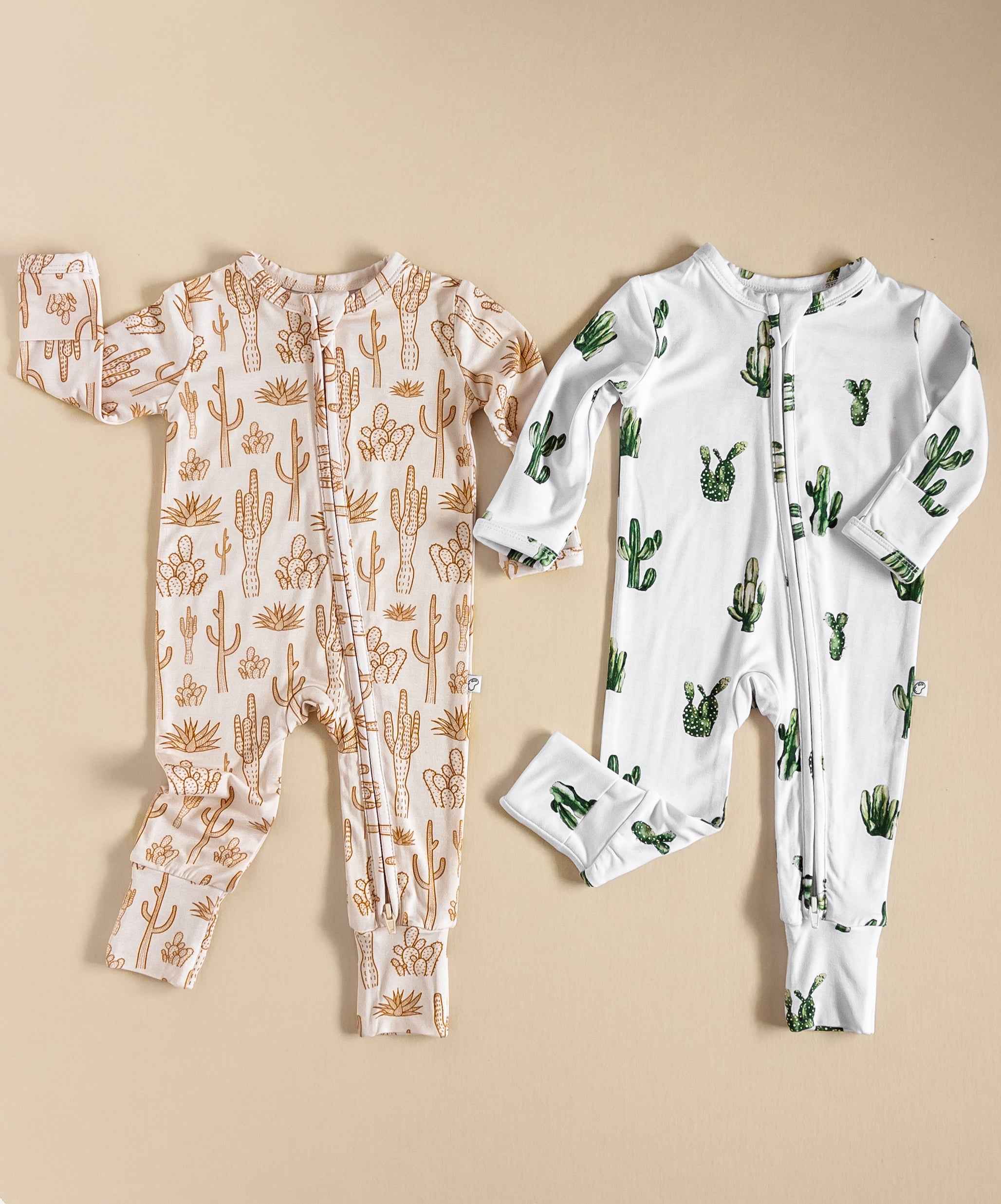 Cactus Cutie Bamboo Zip Onesie