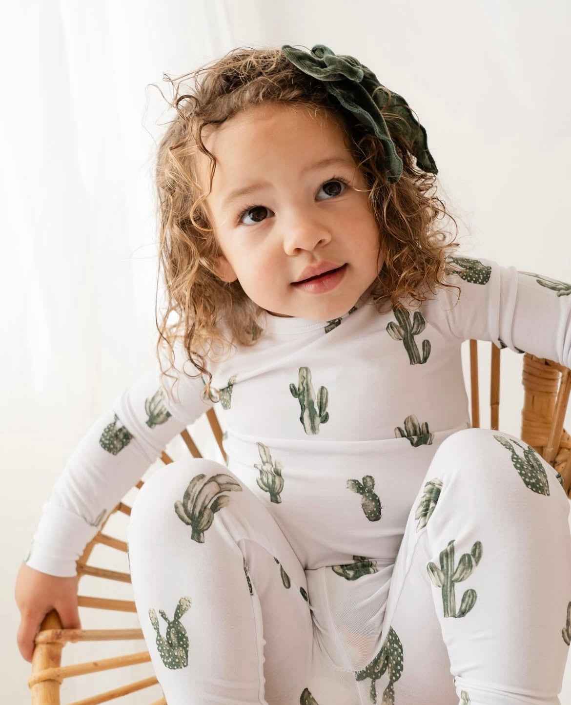 Cactus Cutie Children's Long Sleeve Pj Set - little nessi