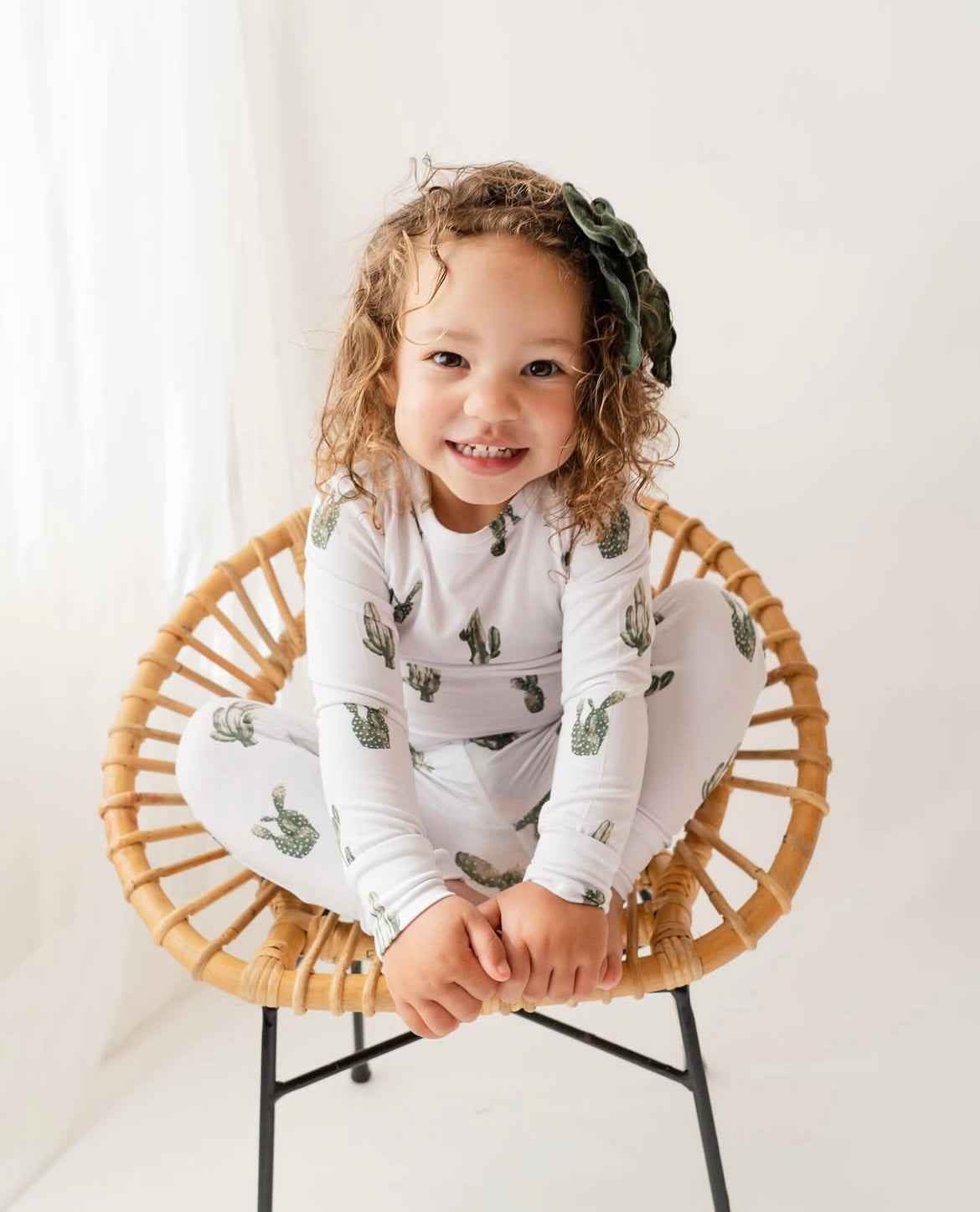 Cactus Cutie Children's Long Sleeve Pj Set - little nessi