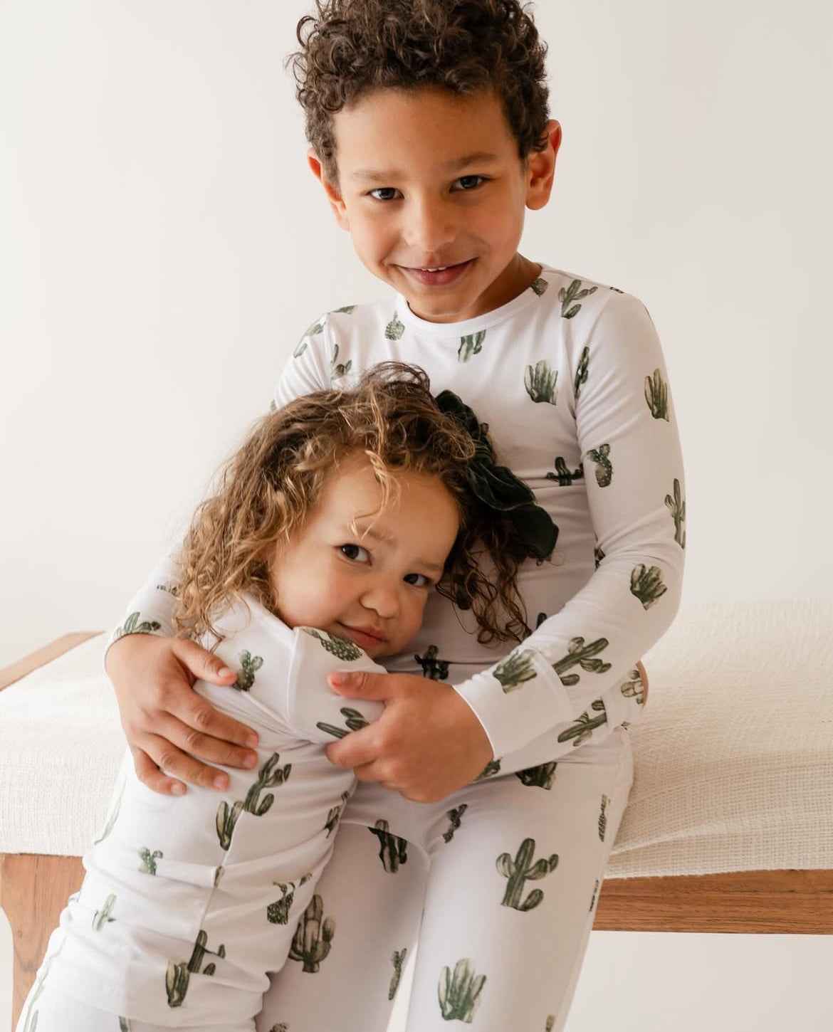 Cactus Cutie Children's Long Sleeve Pj Set - little nessi
