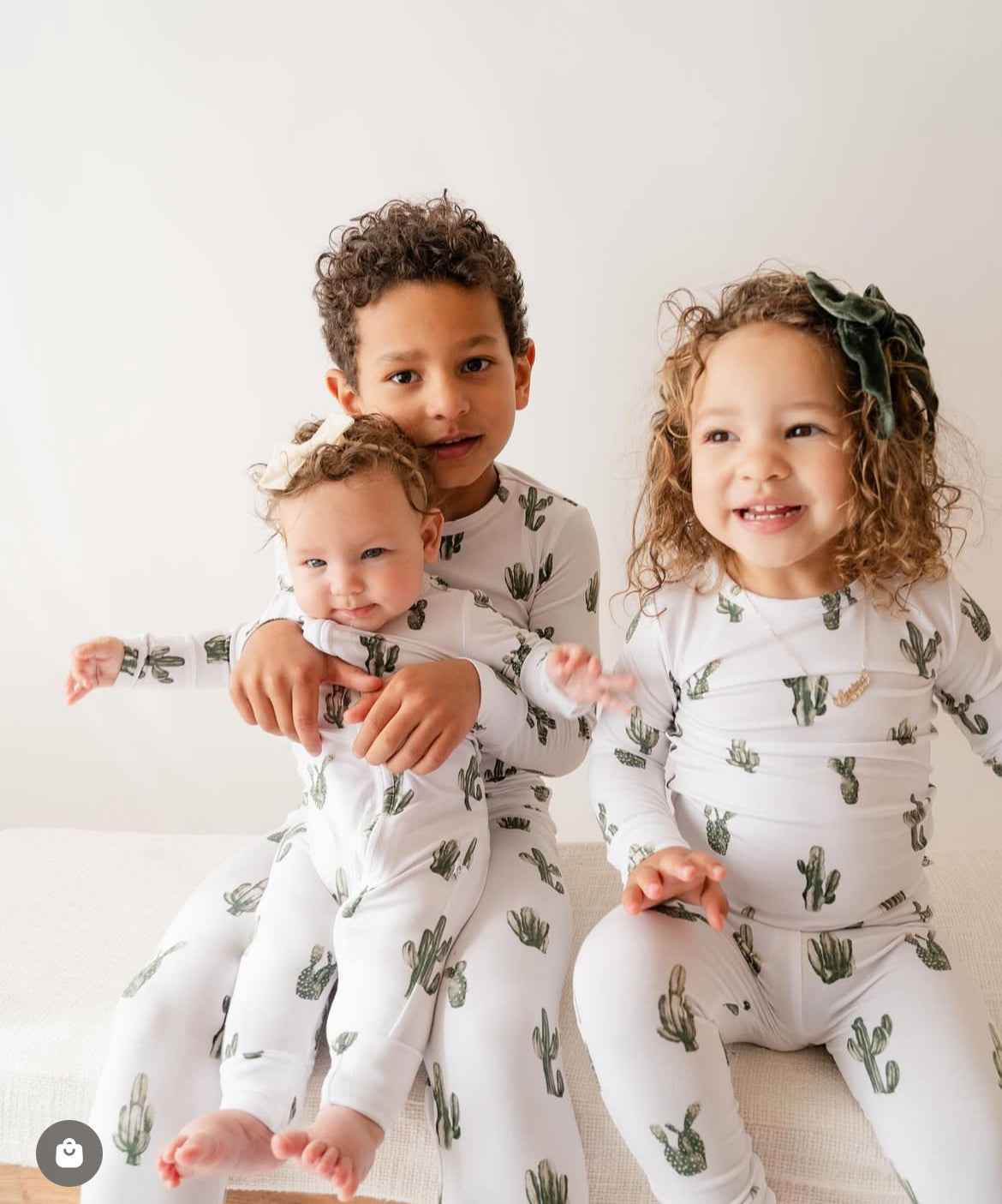 Cactus Cutie Children's Long Sleeve Pj Set - little nessi