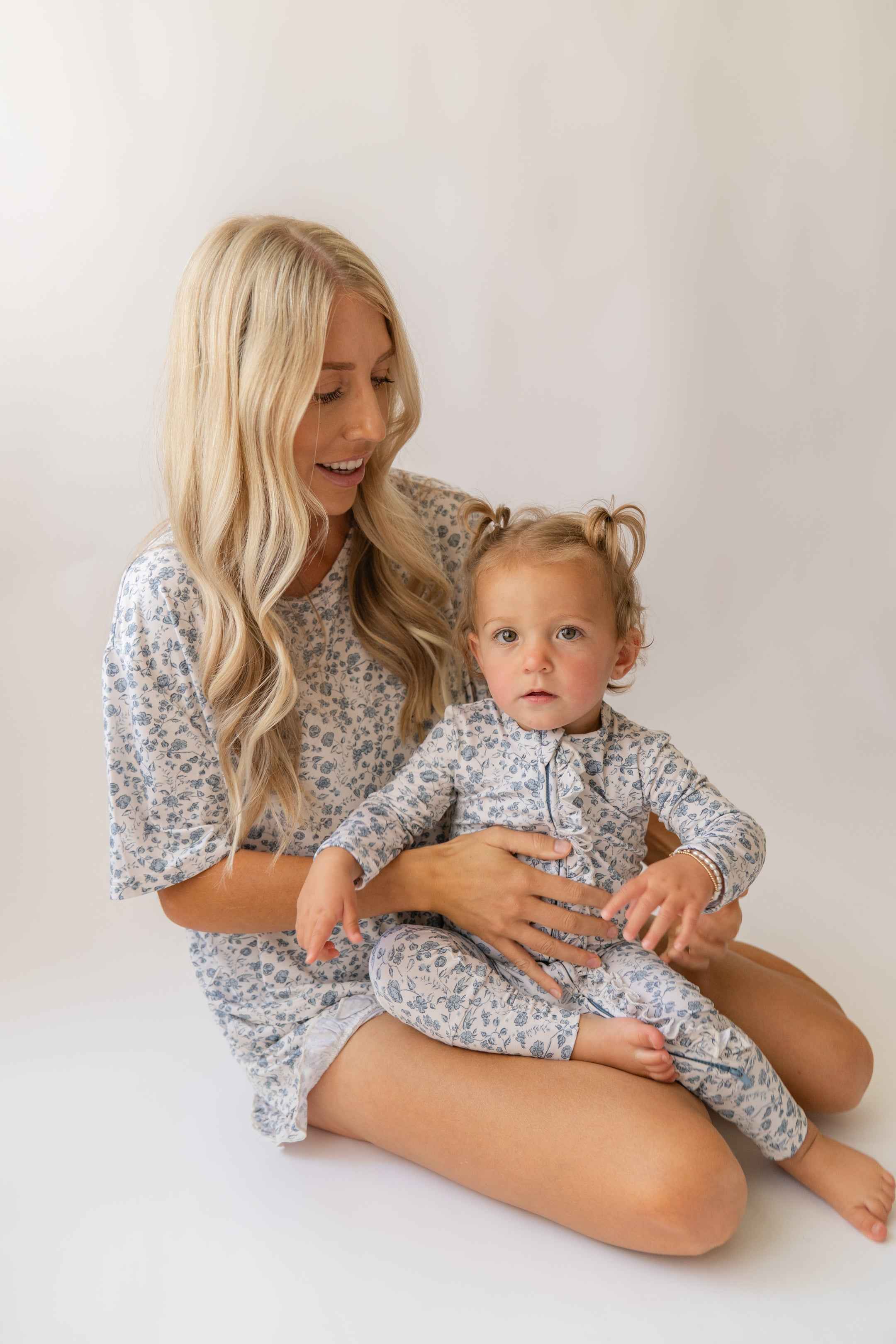 Bluebell Bloom Ruffles Zip Romper Onesie - little nessi