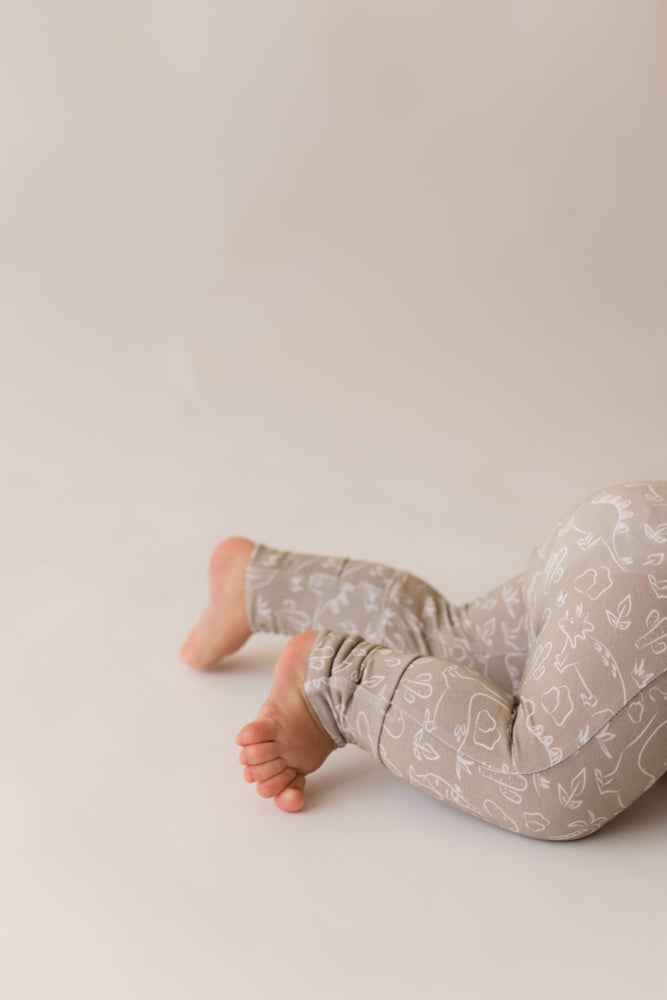 Dino Daze Bamboo Zip Onesie - little nessi