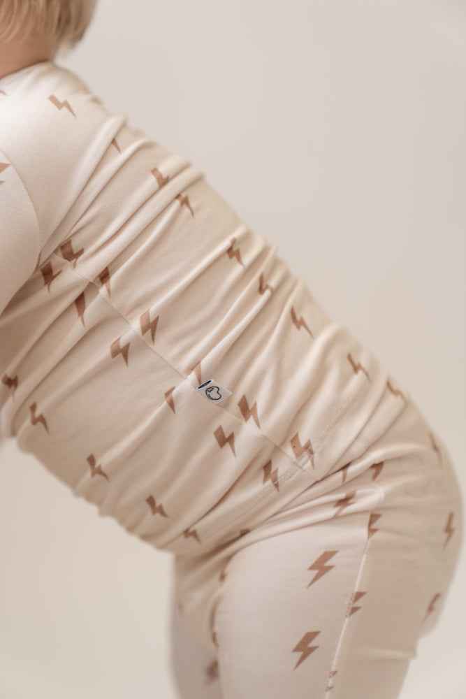 Electric Spark Bamboo Zip Onesie - little nessi