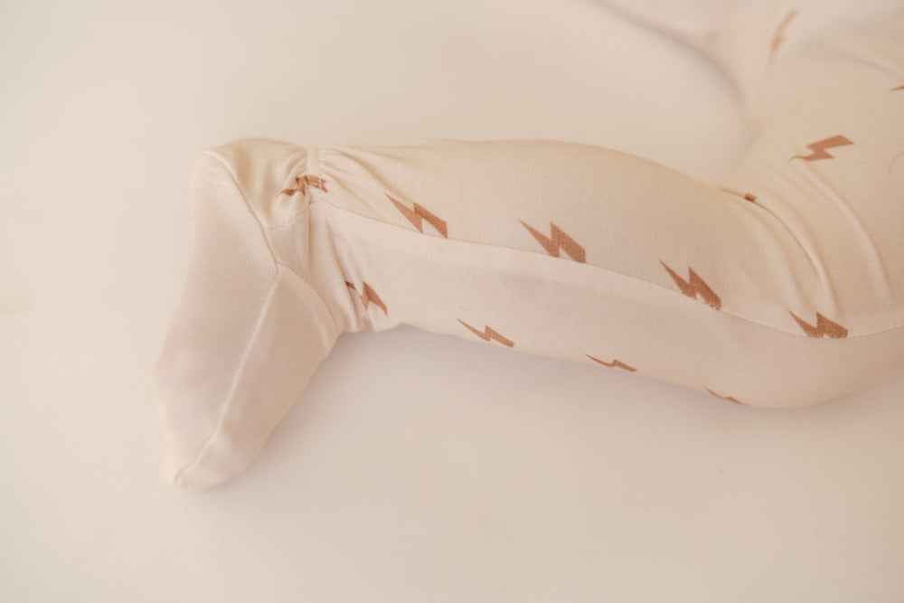 Electric Spark Bamboo Zip Onesie - little nessi