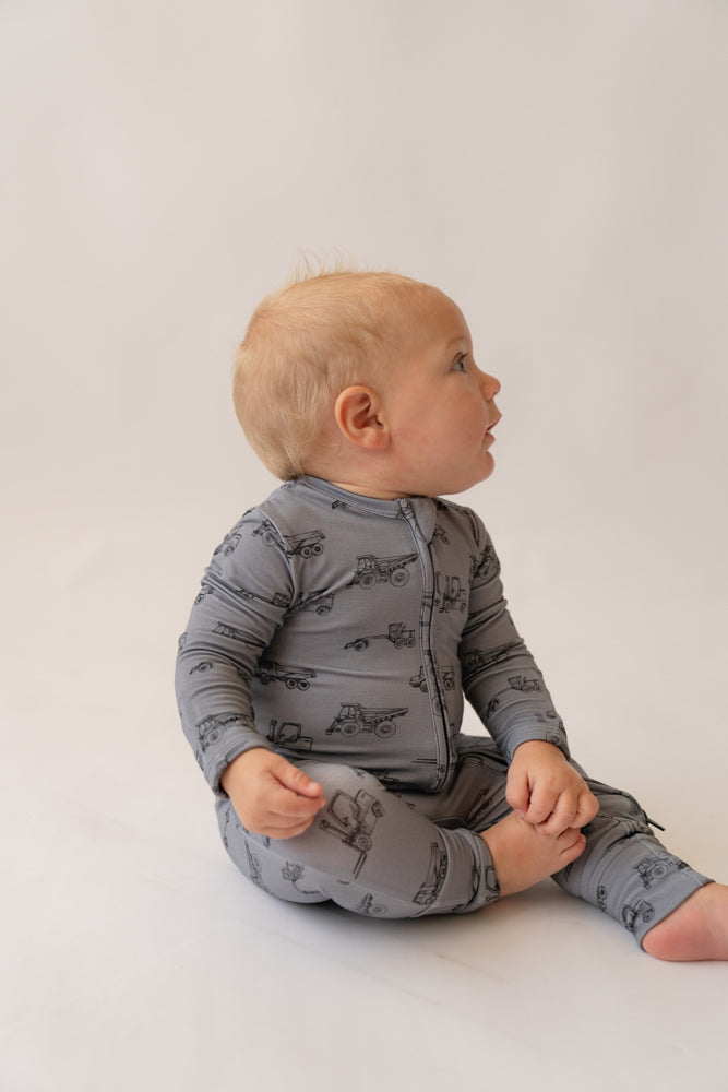 Bamboo Zip Romper | Hard Hat Crew
