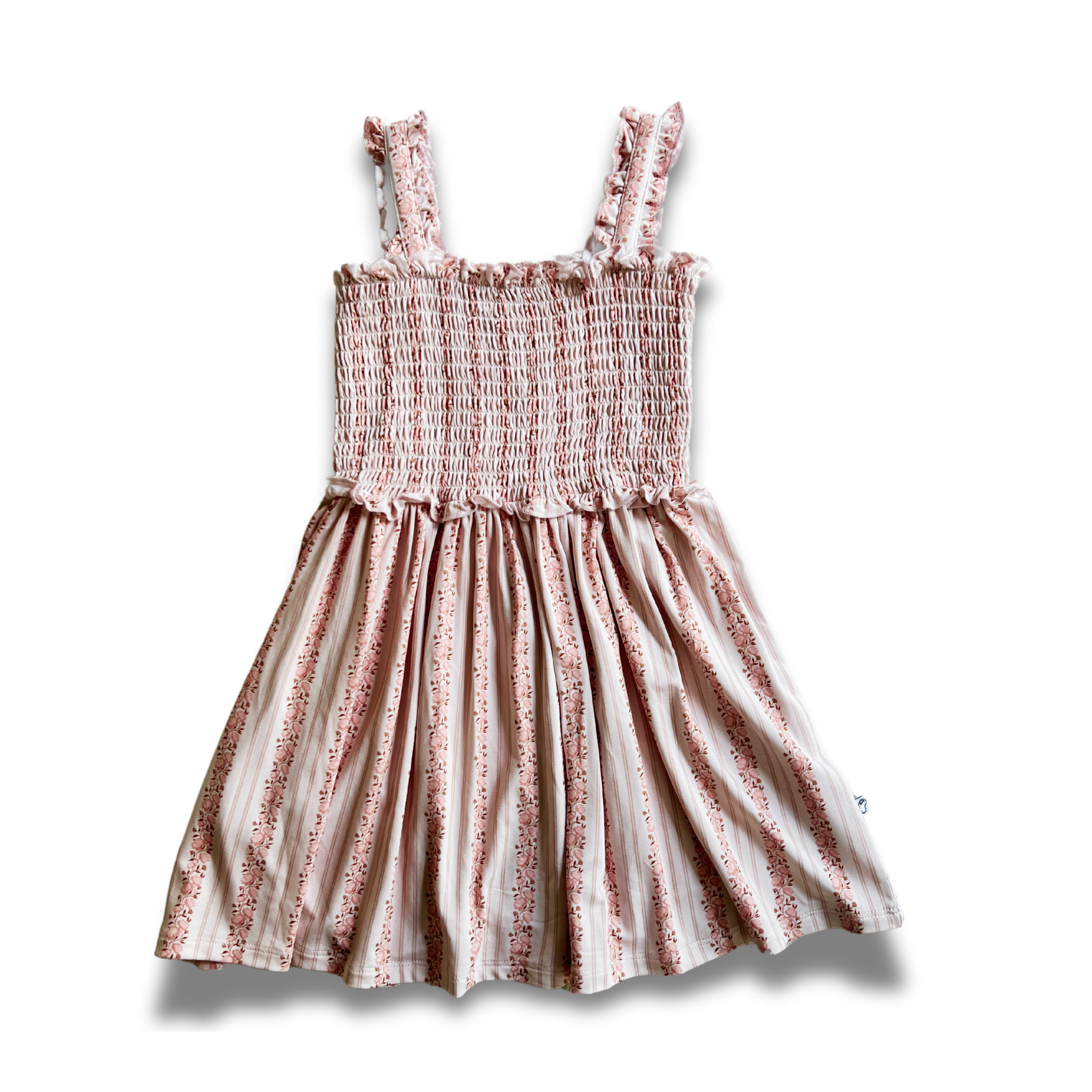 Rosy Reverie Bamboo Girls Twirl Dress