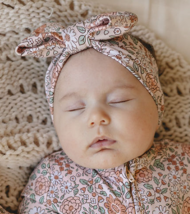 Vintage Bloom Headband Bow