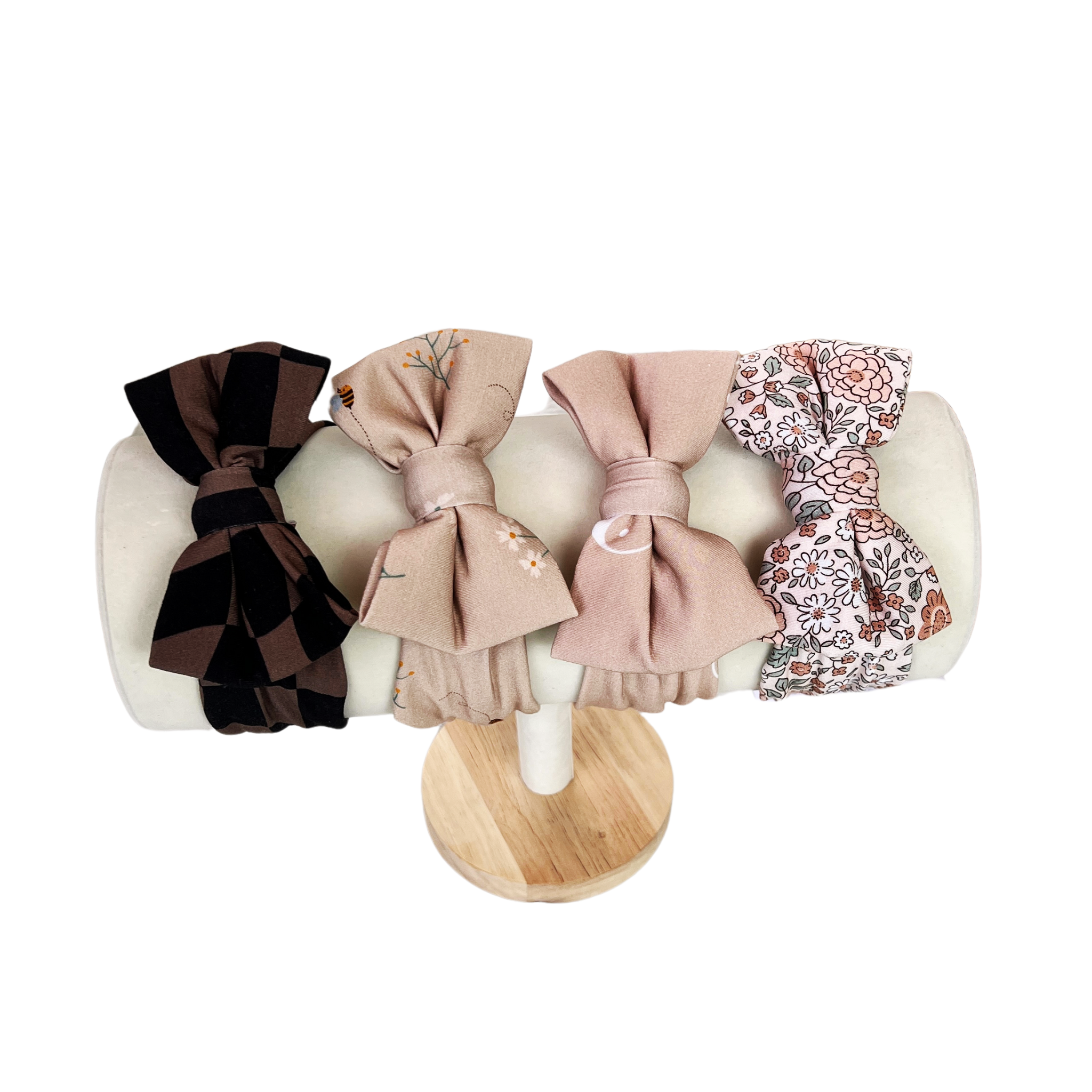 Vibey Checkered Headband Bow - little nessi