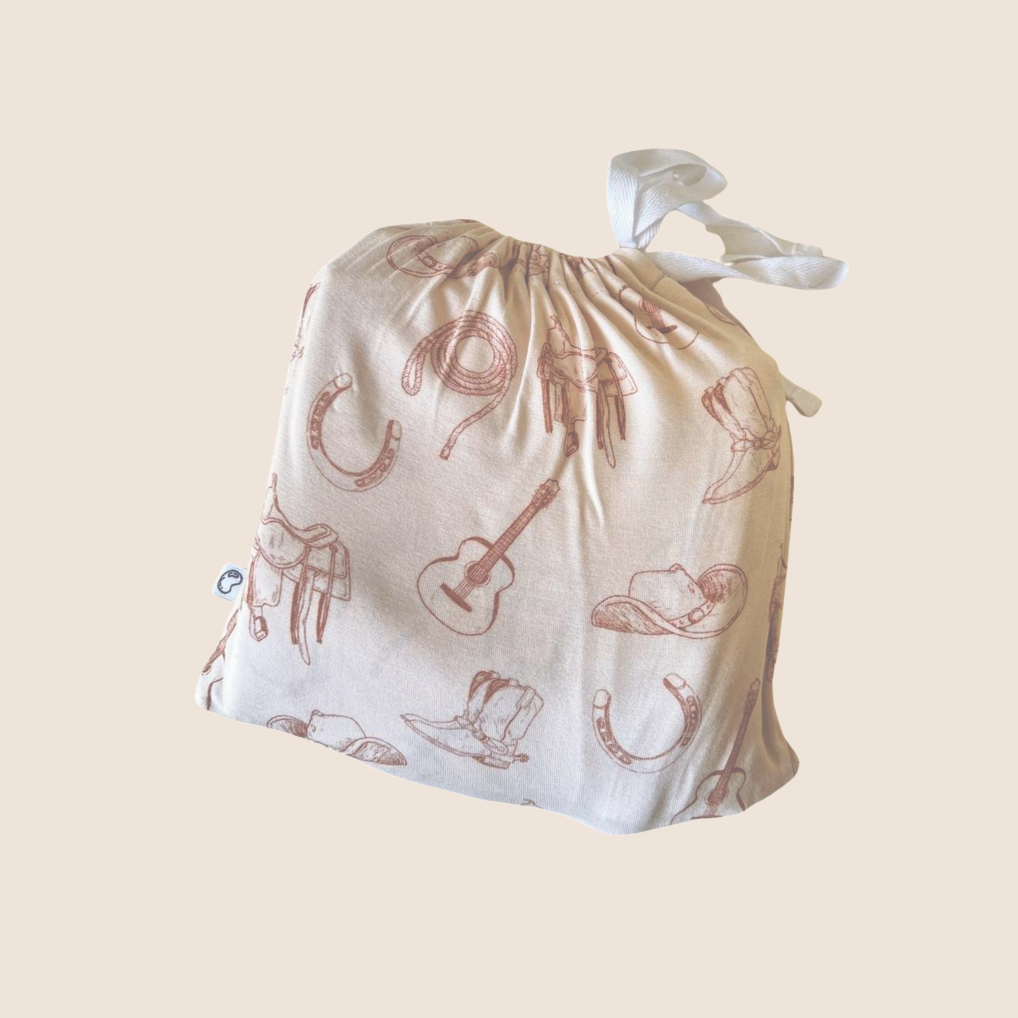 Tiny Wrangler Swaddle Blanket & Beanie Set