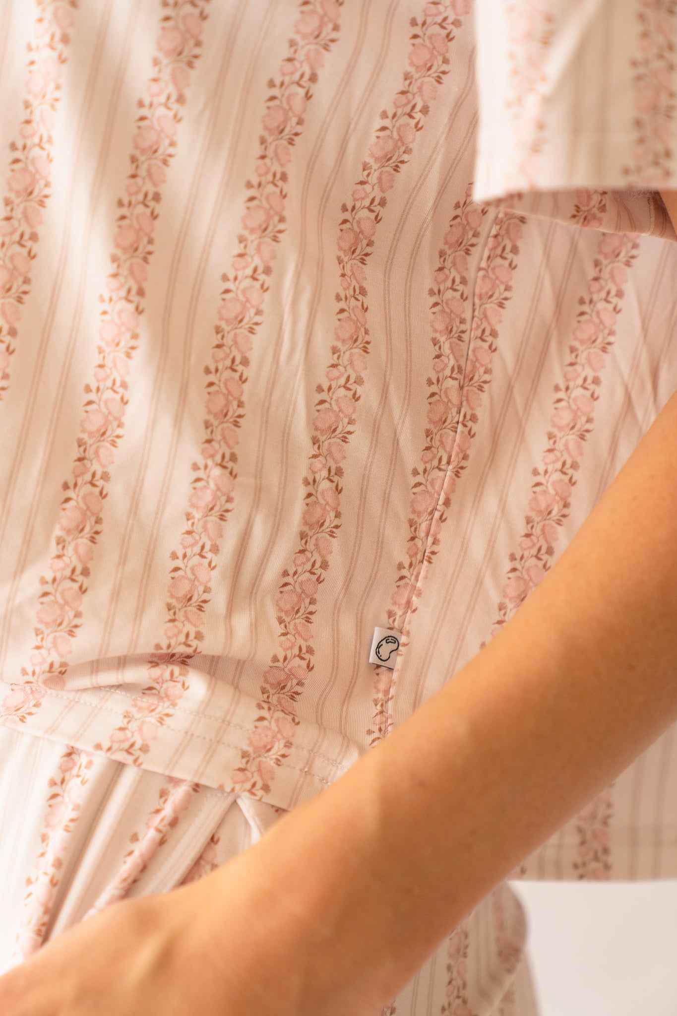 Rosy Reverie Women's Bamboo Ruffle PJ Short Set - little nessi