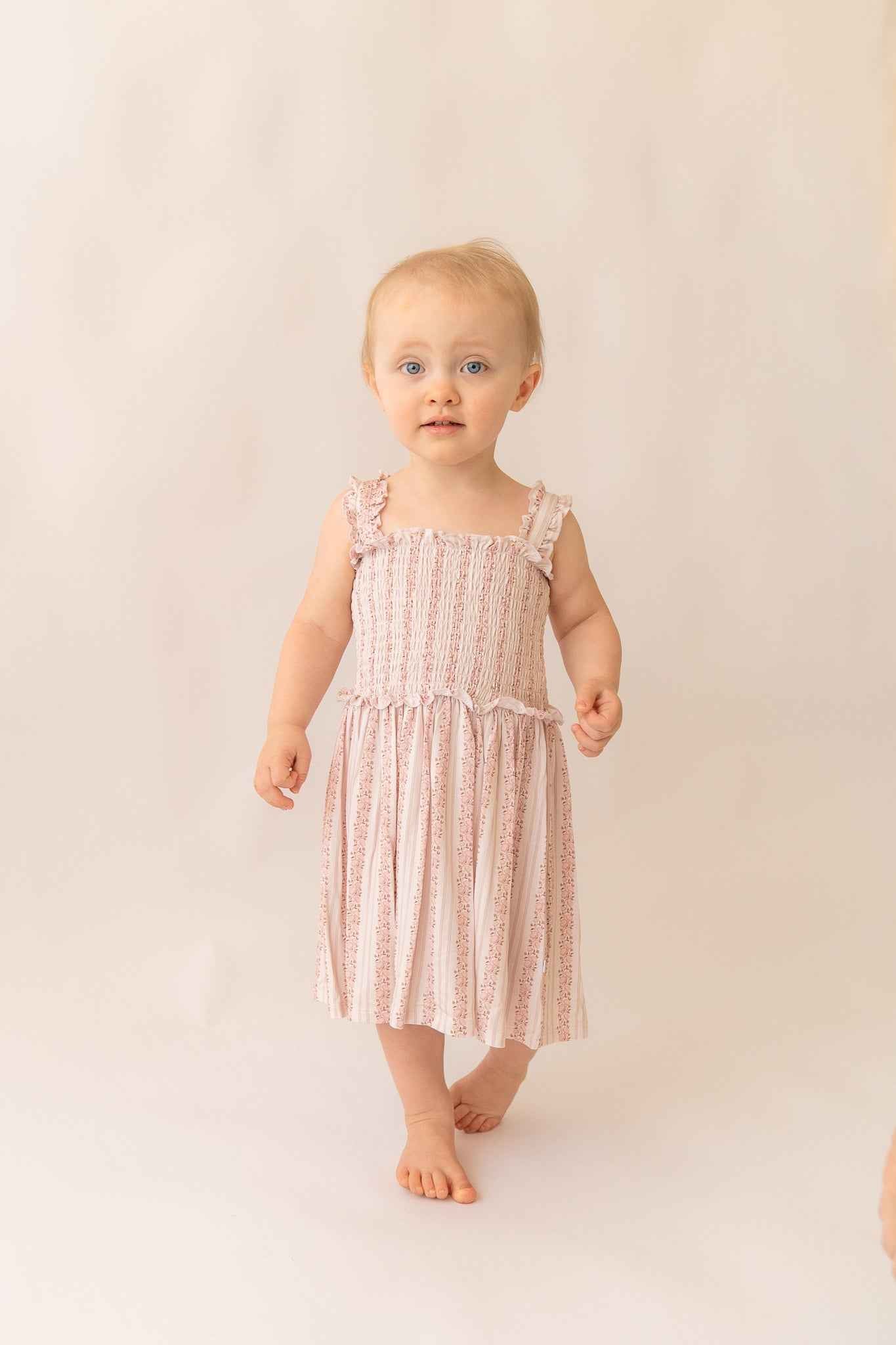 Rosy Reverie Bamboo Girls Twirl Dress