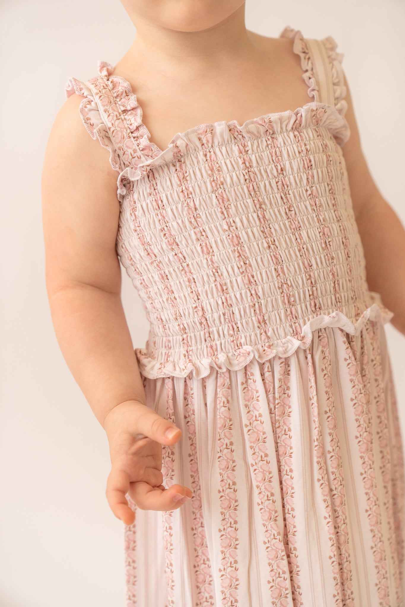 Rosy Reverie Bamboo Girls Twirl Dress